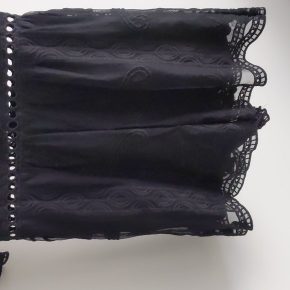 NWT Promesa Black Lace Romper Sz S - Picture 4 of 5